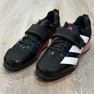 Adidas Adipower Weightlifting 3 Shoes Mens 10 Black Powerlifting Lift Gym IH8232